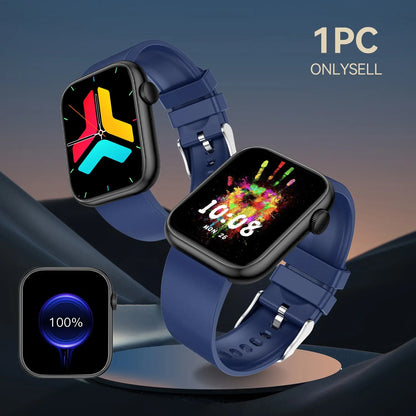 Fitness Tracker Smartwatch with Call Function, Touchscreen Activity Watch for Iphone and Android, Bluetooth Calling Health Wearable, Digital Smart Watch