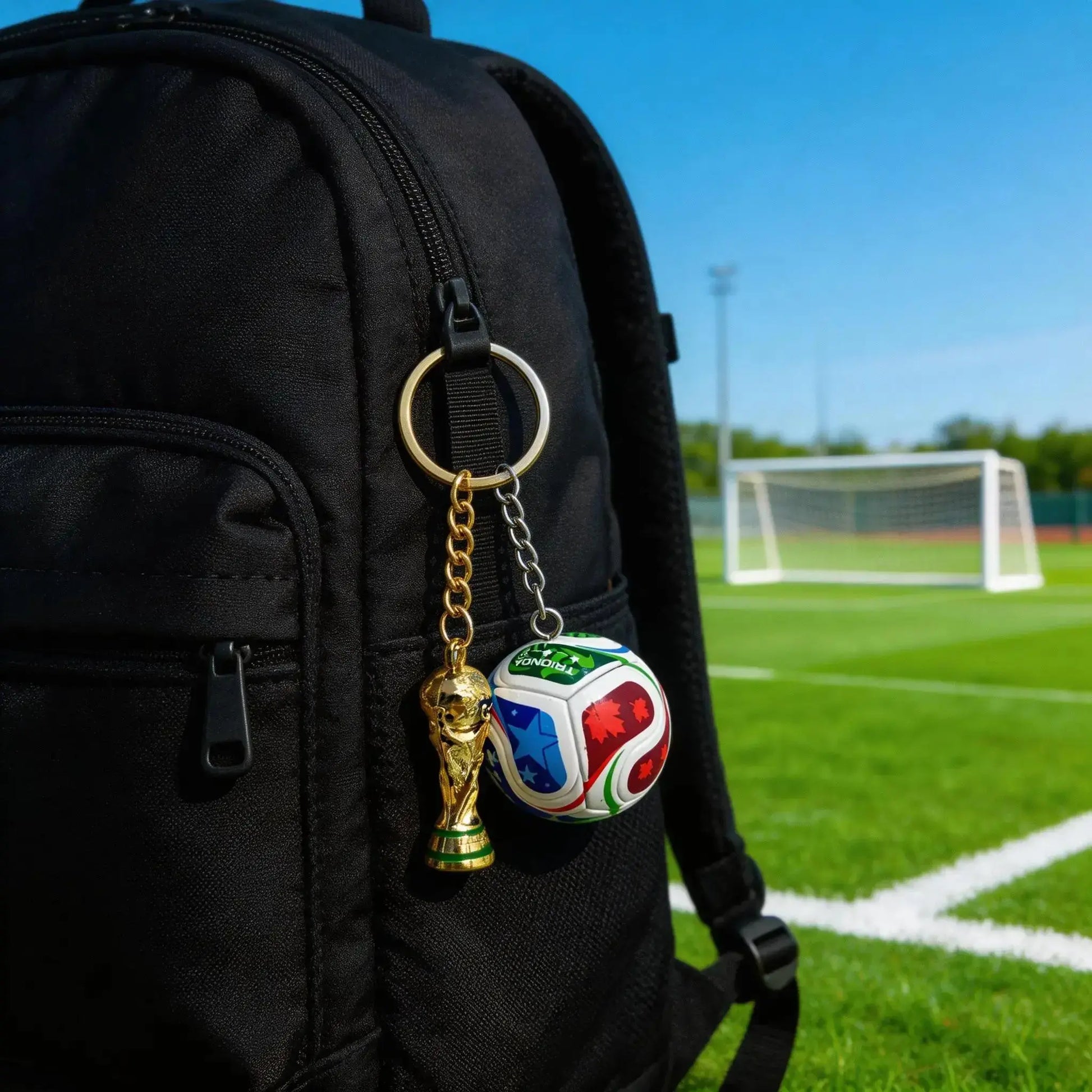 2026 Football Keychain Set: Match Ball Design, Premium Sportsfan Accessories