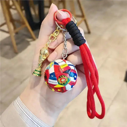 2026 Football Keychain Set: Match Ball Design, Premium Sportsfan Accessories