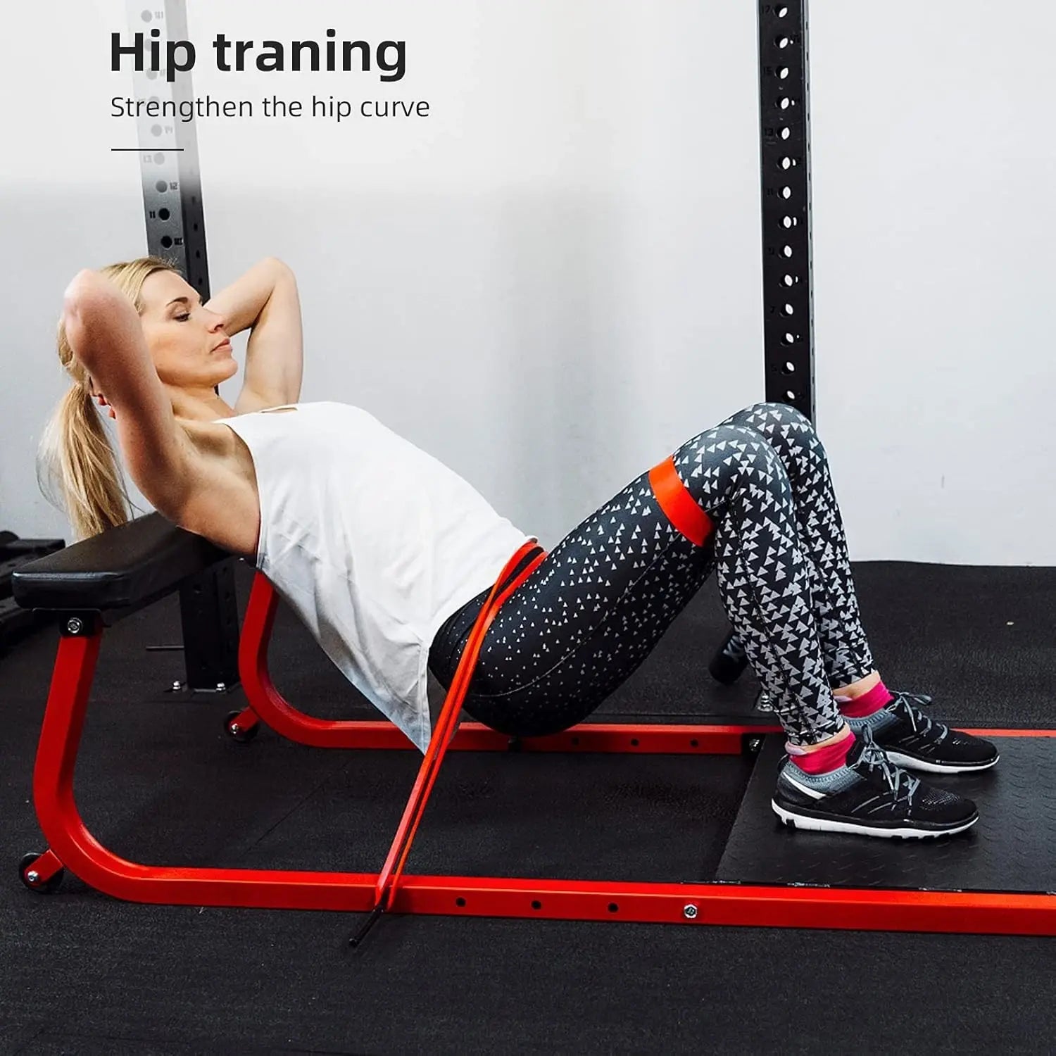 Heavy Duty 4-Piece Exercise Resistance Bands Set for Fitness GYM Powerlift Pull up Assist Durable Latex Bands with Storage Bag and Box Packaged