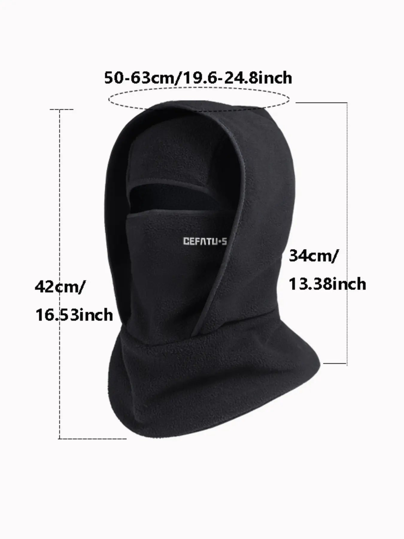 Defatu S Winter Warm All-In-One Hat Scarf Ear Cover Full Balaclava Soft Comfort Outdoor Windproof Neck Warmer Windproof Face Mask Thermal Ski Mask for Men Women Motorcycle Skiing Fishing