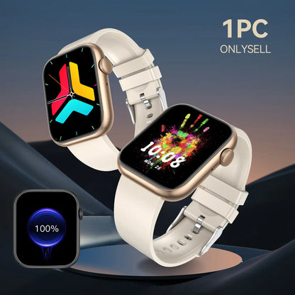 Fitness Tracker Smartwatch with Call Function, Touchscreen Activity Watch for Iphone and Android, Bluetooth Calling Health Wearable, Digital Smart Watch