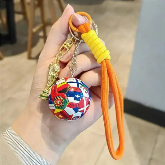 2026 Football Keychain Set: Match Ball Design, Premium Sportsfan Accessories