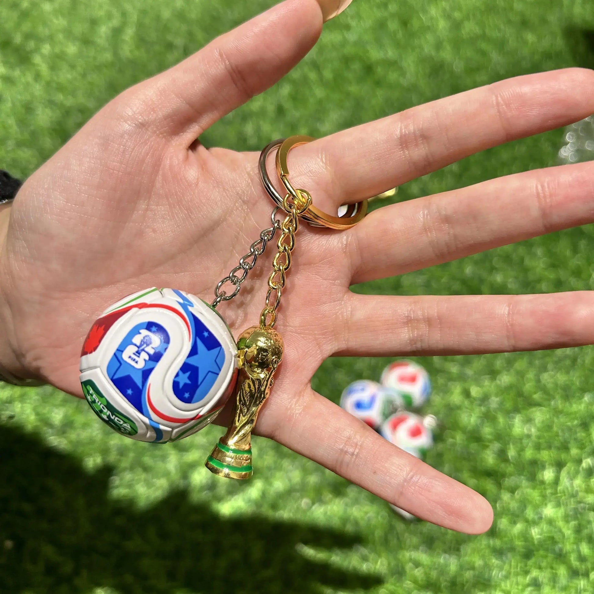2026 Football Keychain Set: Match Ball Design, Premium Sportsfan Accessories