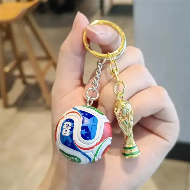 2026 Football Keychain Set: Match Ball Design, Premium Sportsfan Accessories