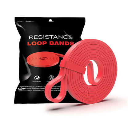 Heavy Duty 4-Piece Exercise Resistance Bands Set for Fitness GYM Powerlift Pull up Assist Durable Latex Bands with Storage Bag and Box Packaged
