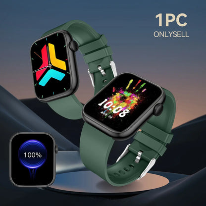 Fitness Tracker Smartwatch with Call Function, Touchscreen Activity Watch for Iphone and Android, Bluetooth Calling Health Wearable, Digital Smart Watch