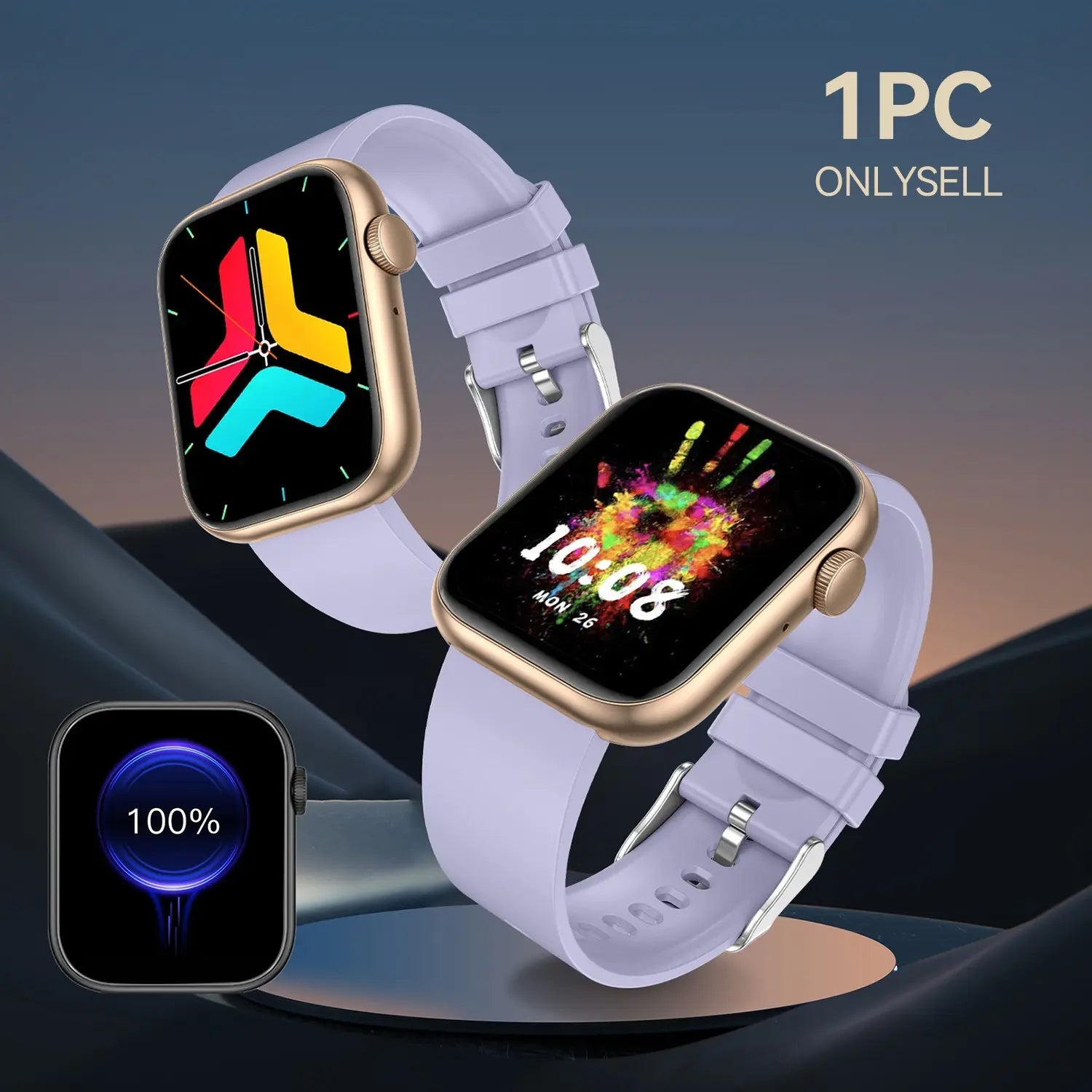 Fitness Tracker Smartwatch with Call Function, Touchscreen Activity Watch for Iphone and Android, Bluetooth Calling Health Wearable, Digital Smart Watch