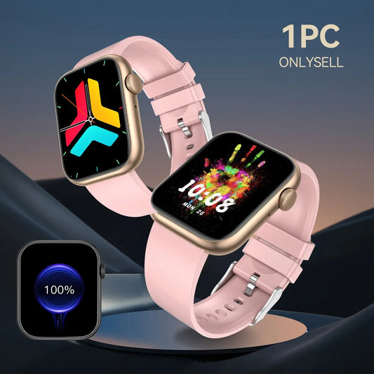 Fitness Tracker Smartwatch with Call Function, Touchscreen Activity Watch for Iphone and Android, Bluetooth Calling Health Wearable, Digital Smart Watch