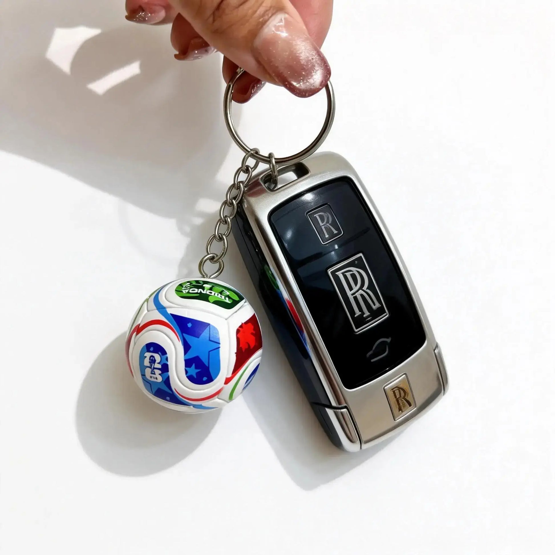 2026 Football Keychain Set: Match Ball Design, Premium Sportsfan Accessories