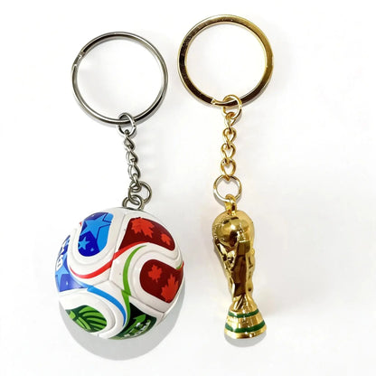 2026 Football Keychain Set: Match Ball Design, Premium Sportsfan Accessories