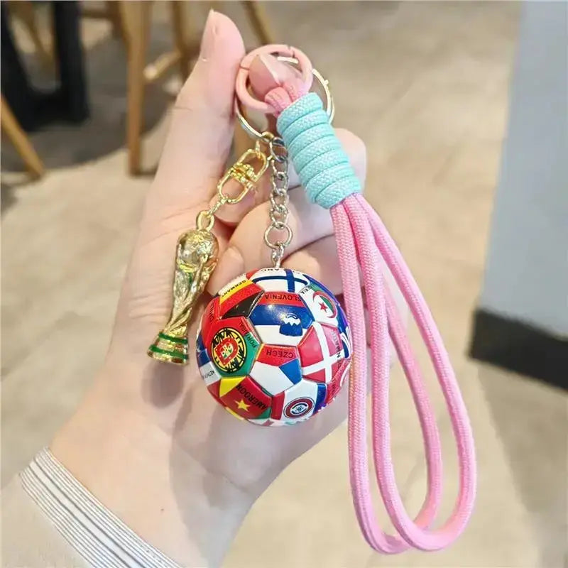 2026 Football Keychain Set: Match Ball Design, Premium Sportsfan Accessories